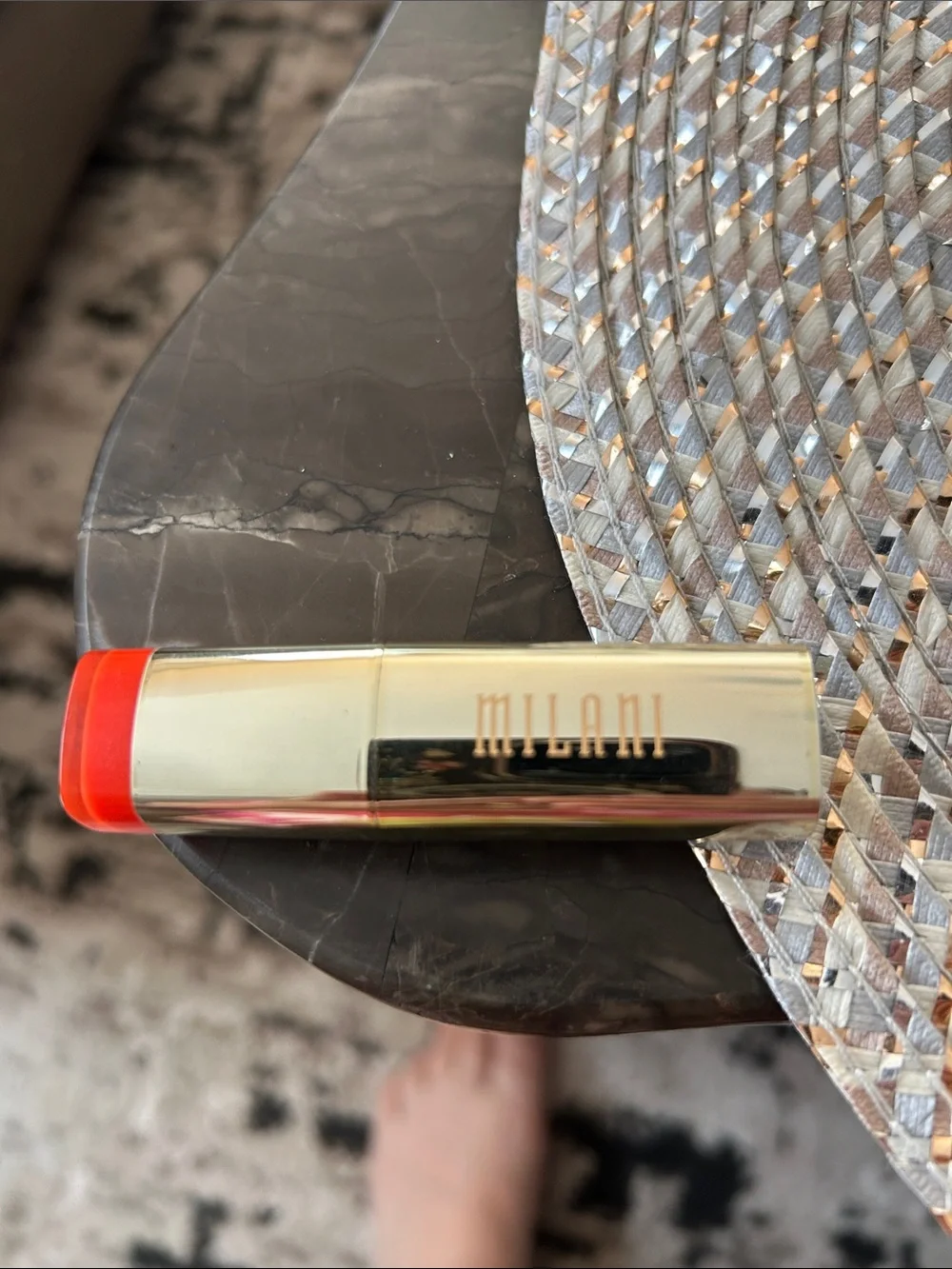Milani Gold Bullet Lipstick with Bright Red Base